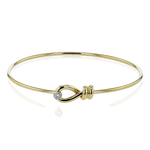 Bangle in 18k Gold with Diamonds