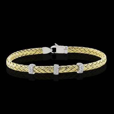 Bangle in 18k Gold with Diamonds