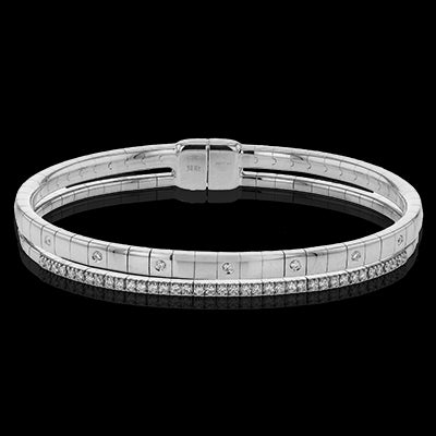 Bangle in 18k Gold with Diamonds