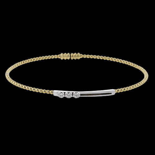 Bangle in 18k Gold with Diamonds