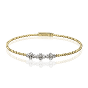 Bangle in 18k Gold with Diamonds