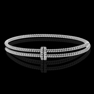 Bangle in 18k Gold with Diamonds