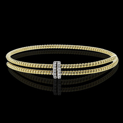Bangle in 18k Gold with Diamonds