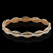 Bangle in 18k Gold with Diamonds