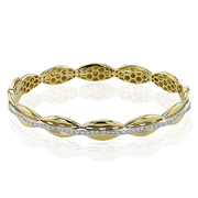 Bangle in 18k Gold with Diamonds