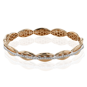 Bangle in 18k Gold with Diamonds
