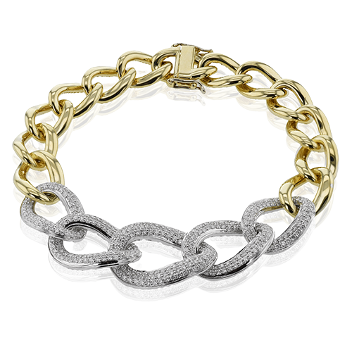 Gent Bracelet in 18k Gold with Diamonds