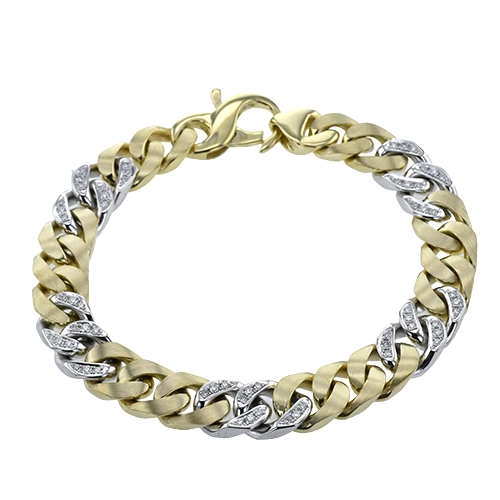 Gent Bracelet in 14k Gold with Diamonds
