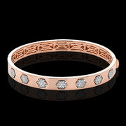 Bangle in 18k Gold with Diamonds