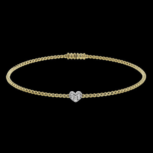 Bangle in 18k Gold with Diamonds