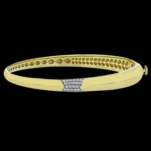Bangle in 18k Gold with Diamonds