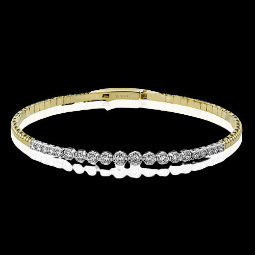 Bangle in 18k Gold with Diamonds