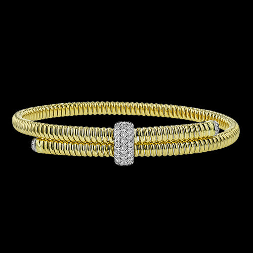 Bangle in 18k Gold with Diamonds