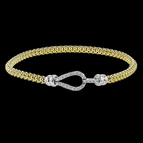 Bangle in 18k Gold with Diamonds