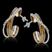 Earring in 18k Gold with Diamonds