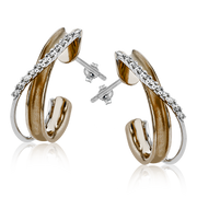 Earring in 18k Gold with Diamonds