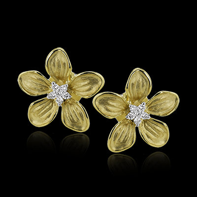 Earring in 18k Gold with Diamonds