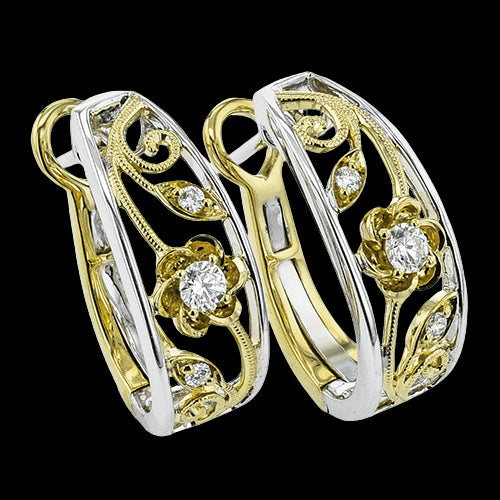 Earring in 18k Gold with Diamonds