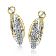 Hoop Earring in 18k Gold with Diamonds