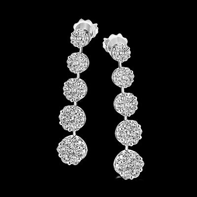 Earring in 18k Gold with Diamonds