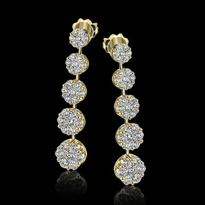 Earring in 18k Gold with Diamonds