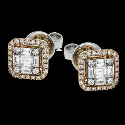 Earring in 18k Gold with Diamonds