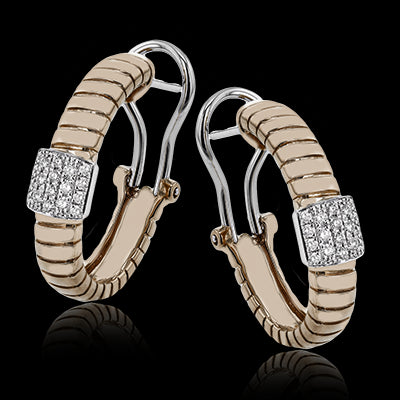 Earring in 18k Gold with Diamonds