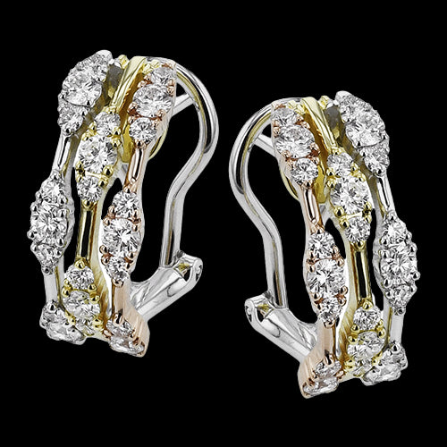 Earring in 18k Gold with Diamonds