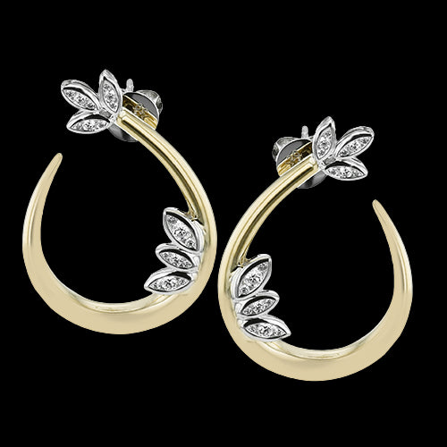 Earring in 18k Gold with Diamonds