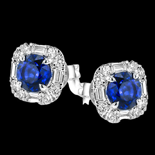 Color Earring in 18k Gold with Diamonds