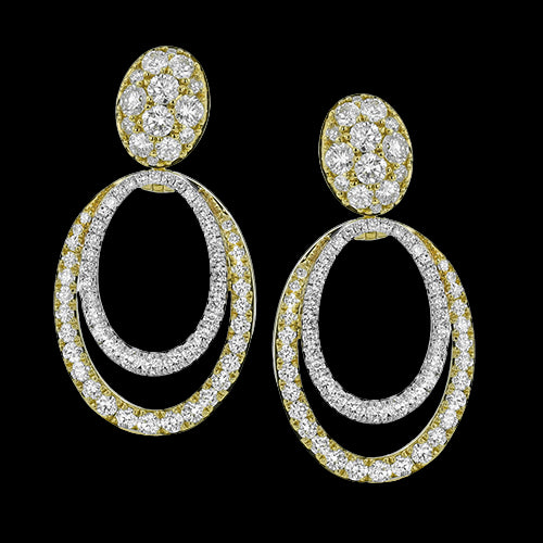 Earring in 18k Gold with Diamonds