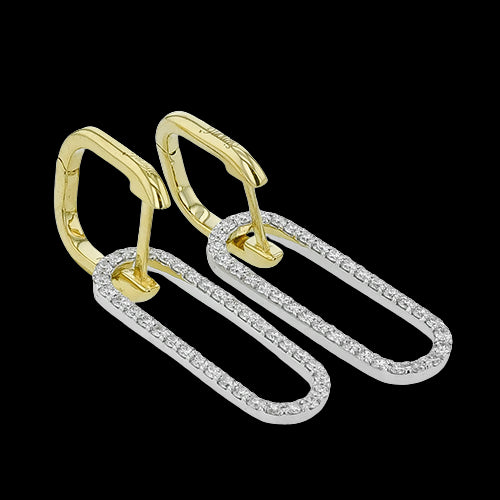 Earring in 18k Gold with Diamonds