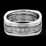 Men Ring in 14k Gold with Diamonds