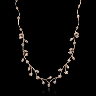 Necklace in 14k Gold with Diamonds