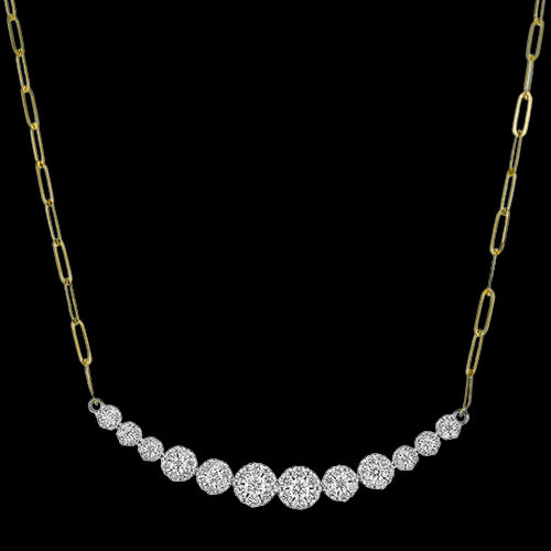 Necklace in 18k Gold with Diamonds
