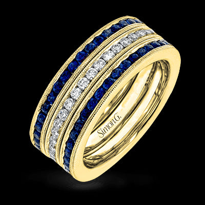 Anniversary Ring in 18k Gold with Diamonds