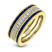 Anniversary Ring in 18k Gold with Diamonds