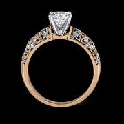 Engagement Ring in 18k Gold with Diamonds