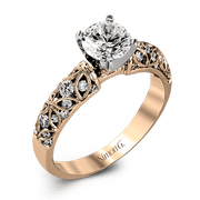 Engagement Ring in 18k Gold with Diamonds