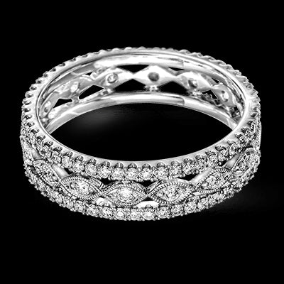 Anniversary Ring in 18k Gold with Diamonds