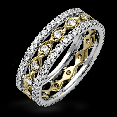 Anniversary Ring in 18k Gold with Diamonds