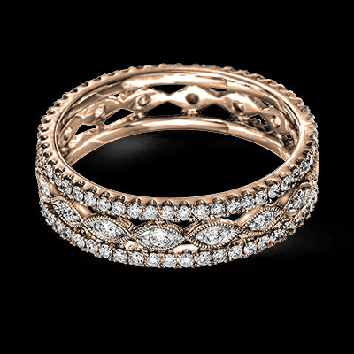 Anniversary Ring in 18k Gold with Diamonds