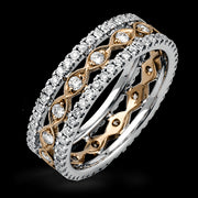 Anniversary Ring in 18k Gold with Diamonds