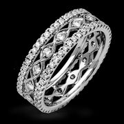 Anniversary Ring in 18k Gold with Diamonds