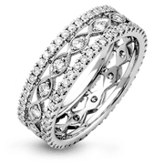 Anniversary Ring in 18k Gold with Diamonds