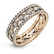 Anniversary Ring in 18k Gold with Diamonds