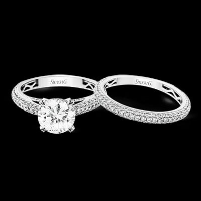 Wedding Set in 18k Gold with Diamonds
