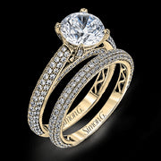Wedding Set in 18k Gold with Diamonds