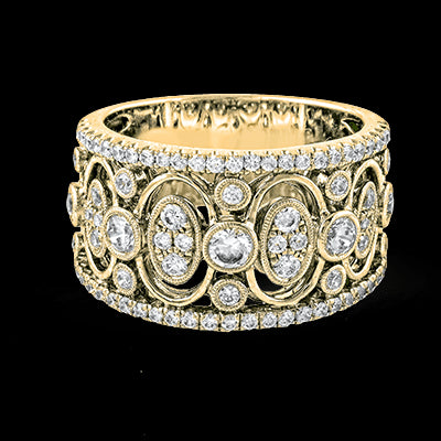 Right Hand Ring in 18k Gold with Diamonds