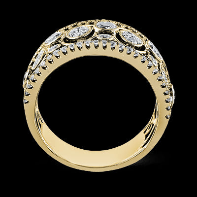Right Hand Ring in 18k Gold with Diamonds